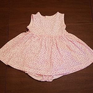 Pink dress with bloomers 6 month